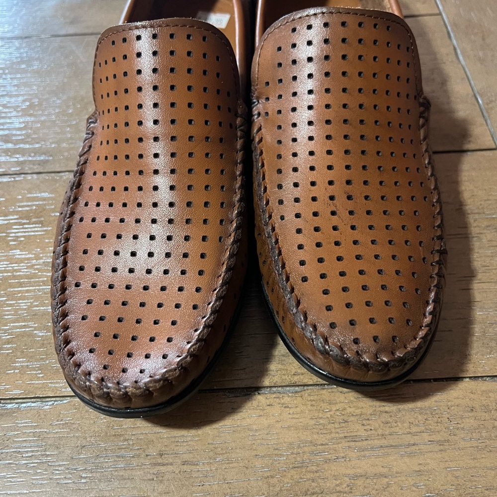 Spring Step Crispin Mens Brown Leather Loafers